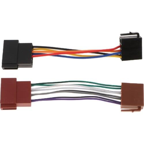 Car Radio Stereo Cable Wire Harness CD Plug for JVC 16 pin ISO Radio