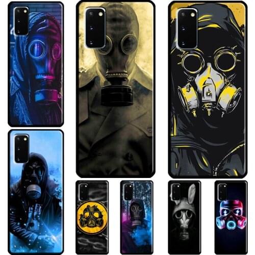 Cool Man Antigas Mask Coque For Samsung Galaxy Note 20 Ultra Note 10 Plus S20 FE S21 Ultra S8 S9 S10 Plus Case