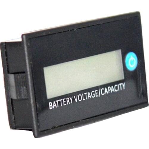 Taidacent 12V24V36V48V Lead-Acid Battery Level Monitor Lithium Battery Level Meter LCD Display Battery Remaining Capacity Tester