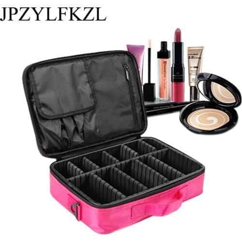 Travel Accessories Professional Beauty Cosmetic Case & Cosmetic Bag Semi-permanent Tattoo Nails Multi-Lay storage bag Organizer