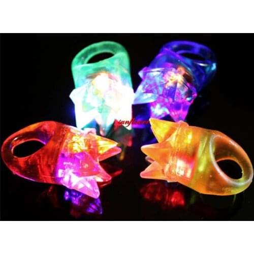 24 LED Light Up Crown Rings Bulk Blinking Jelly Ring Birthday Party Favor for Bar and Parties Bag Fillers Toy Assorted Colors