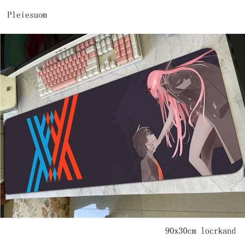 Darling in the franxx mouse pad 90x30cm gaming mousepad HD pattern office notbook desk mat Fashion padmouse games pc gamer mats