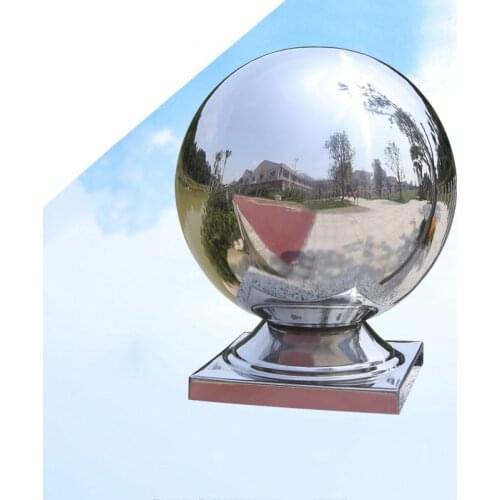 Stainless Steel Square Tube Conjoined Ball Gate Pillar Staircase Hardware Decoration Ball Holder Hollow Ball Ball With Base