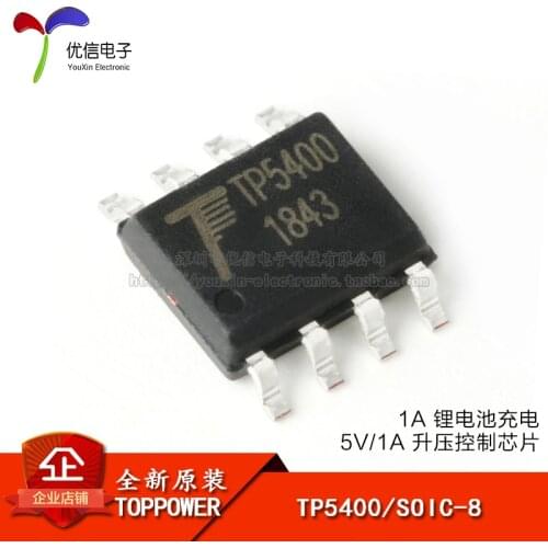10piece TP5400 SOIC-8 1A lithium battery and 5V / 1A boost control chip