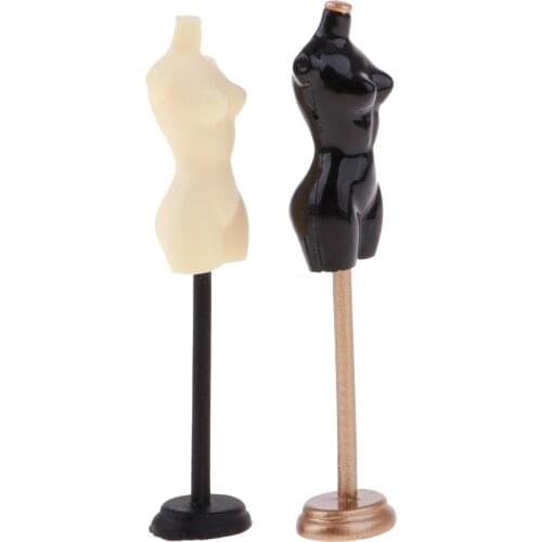 Miniature Dollhouse Gold+Black Mannequin Model 1:12 Scale Doll House Accessories