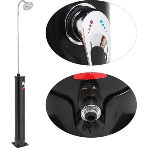 New Beach 18L Solar Shower Column Solar Shower Column Newest Outdoor Shower Panel Faucet Swimming Pool Garden HWC