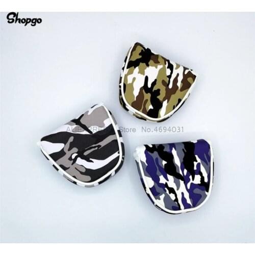 NEW Camouflage Golf Mallet Putter HeadCovers Outdoor Waterproof Golf Covers With Magnetic Closure For Man Women