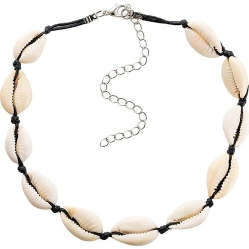 Necklace Fashion Necklace for Women Chain Jewelry Vintage Choker Necklace Collar Necklace Shell Necklaces for Summer Beach Gifts