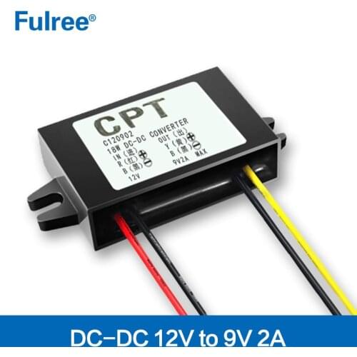 12V to 9V DC DC Step Down Converter 12 Volt Convert to 9 Volt Buck Voltage Regulator Car Power Supply Module Waterproof