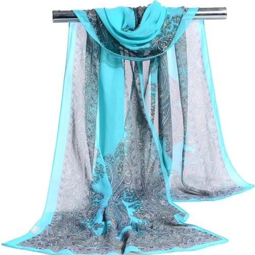 2018 Spring and Summer New Chiffon Scarf Scarf Long Printing Variety Scarf Sunscreen shawls Beach towel