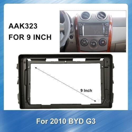 Car Dash Installation Facia Bezel Adapter Plate Trim Cover Frame For BYD G3 2010 Car Radio GPS navigation Panel Kit frame Fascia