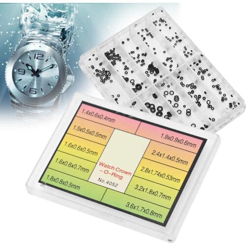 10 Grids Watch Head Waterproof Ring Watch Crown O-Ring Waterproof Seals Repair Tools Hot Sale