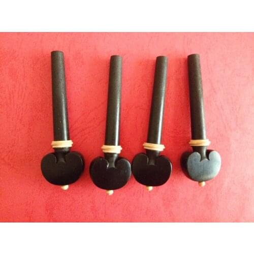 100 pcs new black ebony violin tuning pegs 4/4 full size violin accessories