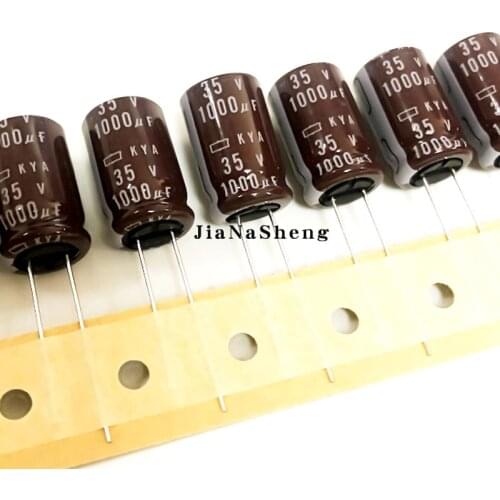 20pcs/Lot NIPPON CHEMI-CON 35V1000UF 12.5X20mm KYA Series 105c High frequency low impedance long NCC NEW