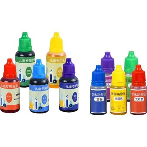 5 Bottles Liquid Soap Dye, 10ml/20ml Handmade Soap Dye Pigments Base Color Liquid Pigment DIY Manual Soap Colorant Tool Kit