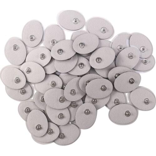 50Pcs 3x4cm Electrode Pads for TENS Non-Woven Self Adhesive Replacement Electrode Pad for Muscle Stimulator Tens Machine Pads