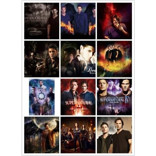 5D Diamond Painting Supernatural TV Series Male Star Diamond Embroidery Wall Sticker Cross Stitch Kit Mosaic Home Decoration