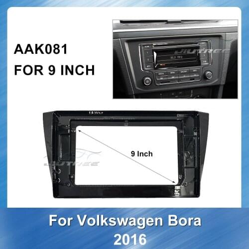 Car Double Din Frame radio Fascia Panel DVD Dash Interior Trim for Volkswagen Bora 2016 GPS Navigation plate panel Frame Fascias