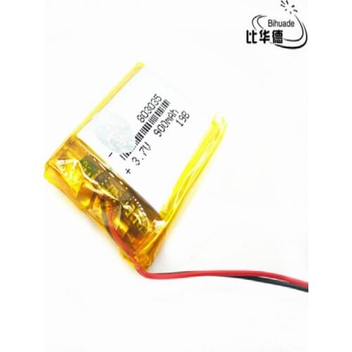 Free shipping)Polymer lithium battery 3.7 V, 803035 900MAH can be customized wholesale CE FCC ROHS MSDS quality certification