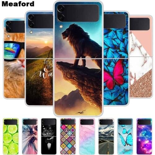 For Samsung Z Flip 3 Case Hard PC Plastic Back Cover Phone Case For Samsung Galaxy Z Flip3 coque ZFlip 3 Flip3 Shells bumper