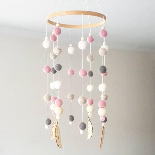 Colored Pendant Wall Hanging Feather Venonat Wind Chimes Photography Props