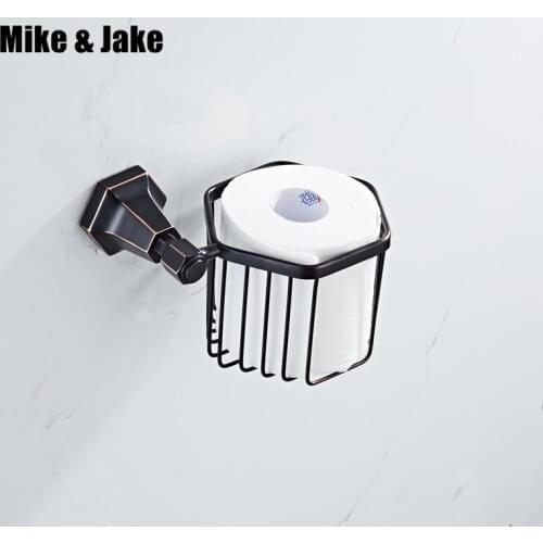 Paper Holders Wall Toilet brass Paper Basket Shelf Toilet Paper Holder Rack Tissue Basket Holder Bathroom Accessories 7001