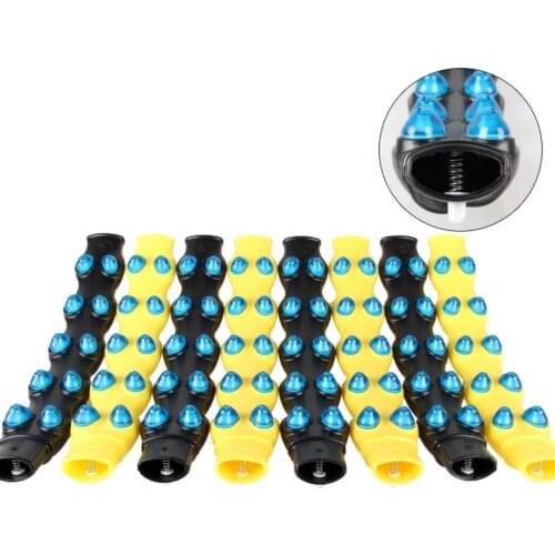 Double Row Magnetic hoop 8 section fitness home workout slimming hoop black and yellow color