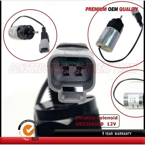 Throttle solenoid U85206500 For Perkins 400 Series 403D-15, 404D-22, 404D-22T, 404D-22TA, 404F-22