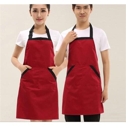 Apron custom printing Korean New design cute fruit nail tea drink shop store adult work clothes apron kitchen clothing