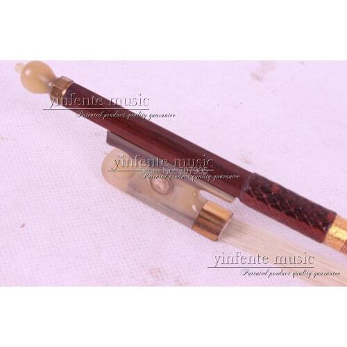 Red OX horn f rog 1 pcs Brazilwood Violin Bow 4/4 Straight Pretty inlay Color #R 29