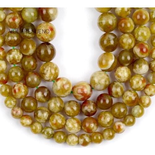 6/8/10mm Natural Green Dragon GemStones Round Beads For Jewelry Making DIY Needlework Bracelet Necklace Charms Crafts Wholesale