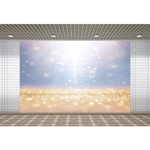 Lyavshi Halo Sand Bokeh Backdrop Aperture Light Blue Still Life Party Room Decor Photography Backgrounds For Photo Studio Props