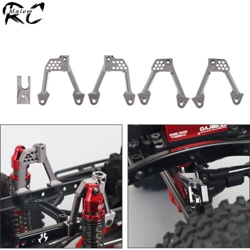 Metal Front and Rear Shock Absorbers Shock Towers Hoops Adjustable Mount Post for 1/10 RC Crawler Axial SCX10 II 90046 90047