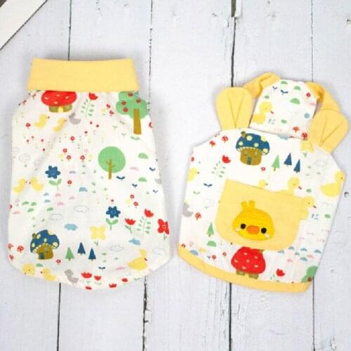 Cute Cartoon Dog Shirt Cat Puppy Skirt Vest Chihuahua Yorkshire Pomeranian Bichon Poodle Shih Tzu maltese Schnauzer Clothing