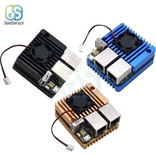 NanoPi R2S OpenWrt System RK3328 Mini Router Dual Gigabit Port 1GB of Large Memory with Case