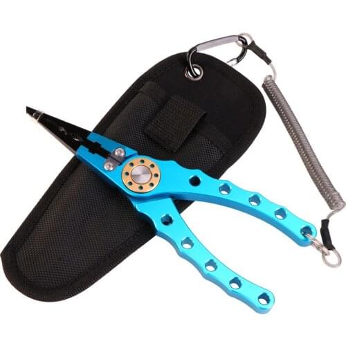 Fishing Grip Fishing Pliers Set Fishing Tackle Hook Recover Cutter Line Split Ring High Quality Fishing Tool Hot Aluminum Alloy