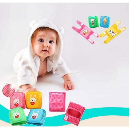 1 Pair Safety Baby Crawling Elbow Kneepad Cushion Breathable Mesh Net Kids Knee Pads Protector Girl Boy Leg Warmer Free Shipping