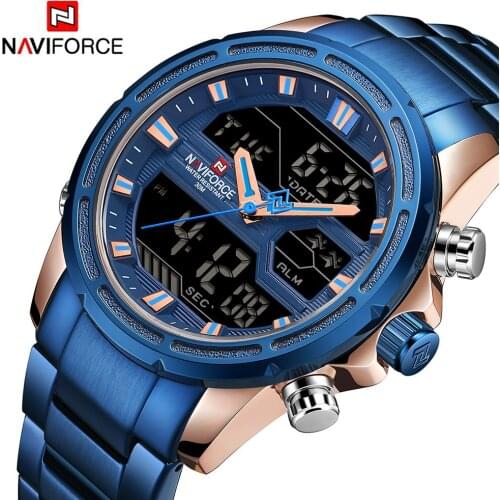 NAVIFORCE Men's Watch With Double Dial