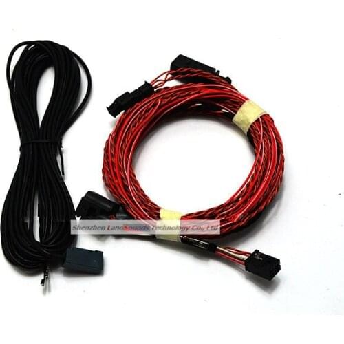 OEM Flip Rear View Camera Cable Logo Reversing Camera Wiring Harness for VW Passat B8