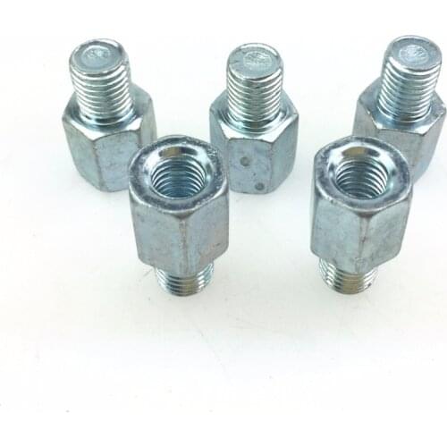 Motorcycle Mirror Adapter Screw Hole Positive Wire 8MM Rotary Reverse Wire 10MM Mirror Heighten Screw 10pcs