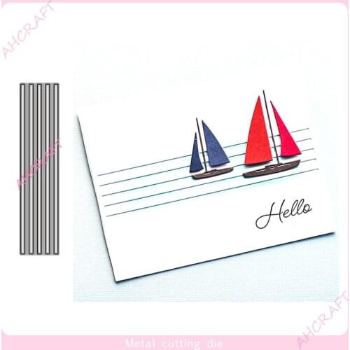 Striped Hollow Metal Cutting Dies for DIY Scrapbooking Photo Album Decorative Embossing PaperCard Crafts Die 2021