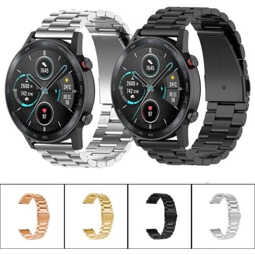 For Huawei Honor magic Watch 2 46mm GT 2 GT2 Stainless Steel Band Strap Metal Replacement Bracelet 22mm Watch band