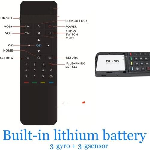 T3 standard mini remote control air mouse wireless2.4G mini fly mouse keyboard
