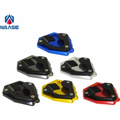 Waase For Honda CRF1000L Africa Twin ABS/DCT 2016 2017 2018 2019 Kickstand Foot Side Stand Extension Pad Support Plate
