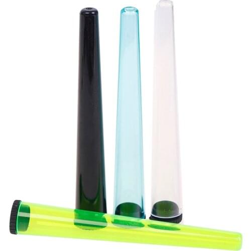 High quality 1PC Cone Cigarette Storage Air Tight Tube Hard Plastic Pill Smoking Rolling Holder