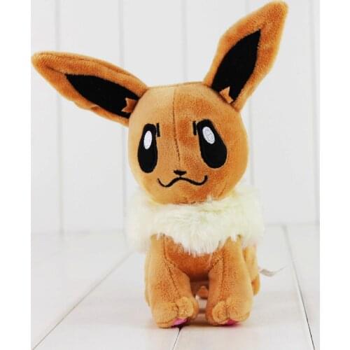10pcs/lot 20cm Eevee Plush Toy Anime Brinquedos Eevee Cute Stuffed Doll for Children