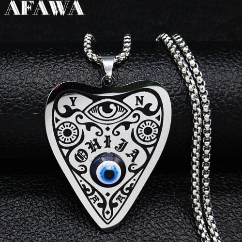2021 Fashion Wicca Sun Star Moon Stainless Steel Necklaces for Women Silver Color Chain Necklace Jewellery collier femme N56702