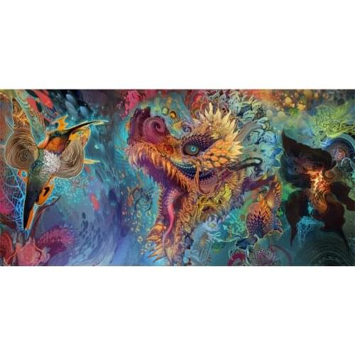 5D DIY square/round Diamond Painting Abstract dragon Cross Stitch Diamond Embroidery Pattern Rhinestone home decor J0823