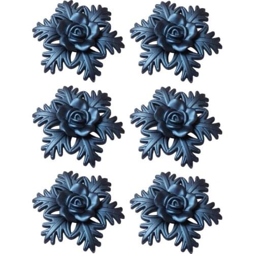 Portable 6Pcs Useful Wedding Snowflake Napkin Buckle Shiny Napkin Circle Eye-catching Decor Accessories