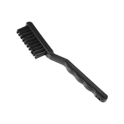 Plastic Handle ESD Anti Static Conductive Brush 2 Rows 20 Holes Large Size Black